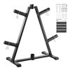 Weight Plate Rack, A Frame Weight Plate Tree for 2-Inch Weight Plates, Standard Weight Plate Tree, 300 lbs Load Capacity Weight Storage Holder