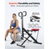 Squat Machine, Deep Squat Rowing Machine for Home, Easy Setup & Foldable Exercise Equipment