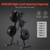 Weight Plate Rack, A Frame Weight Plate Tree for 1-Inch Weight Plates, Standard Weight Plate Tree, 500 lbs Load Capacity Weight Storage Holder